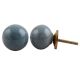 Grey Small Ceramic Dresser Knob